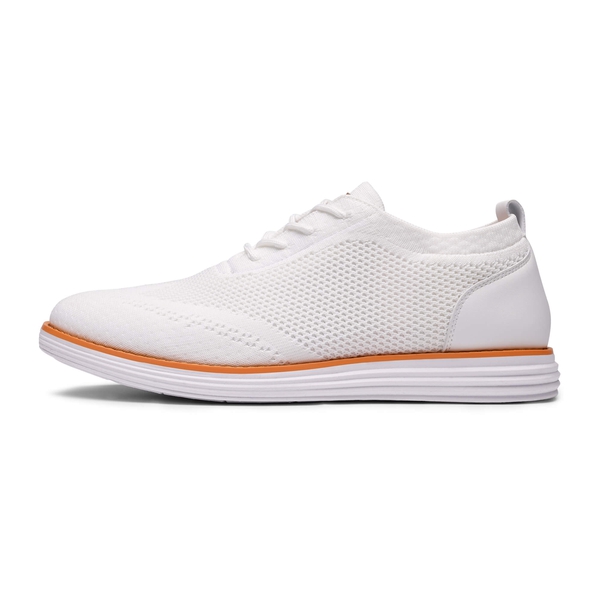 [KnitFlex Breeze+] Men's Mesh Wingtip Oxford Sneakers - WHITE - 2